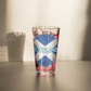 Scotland Grunge Style Flag Shaker pint glass