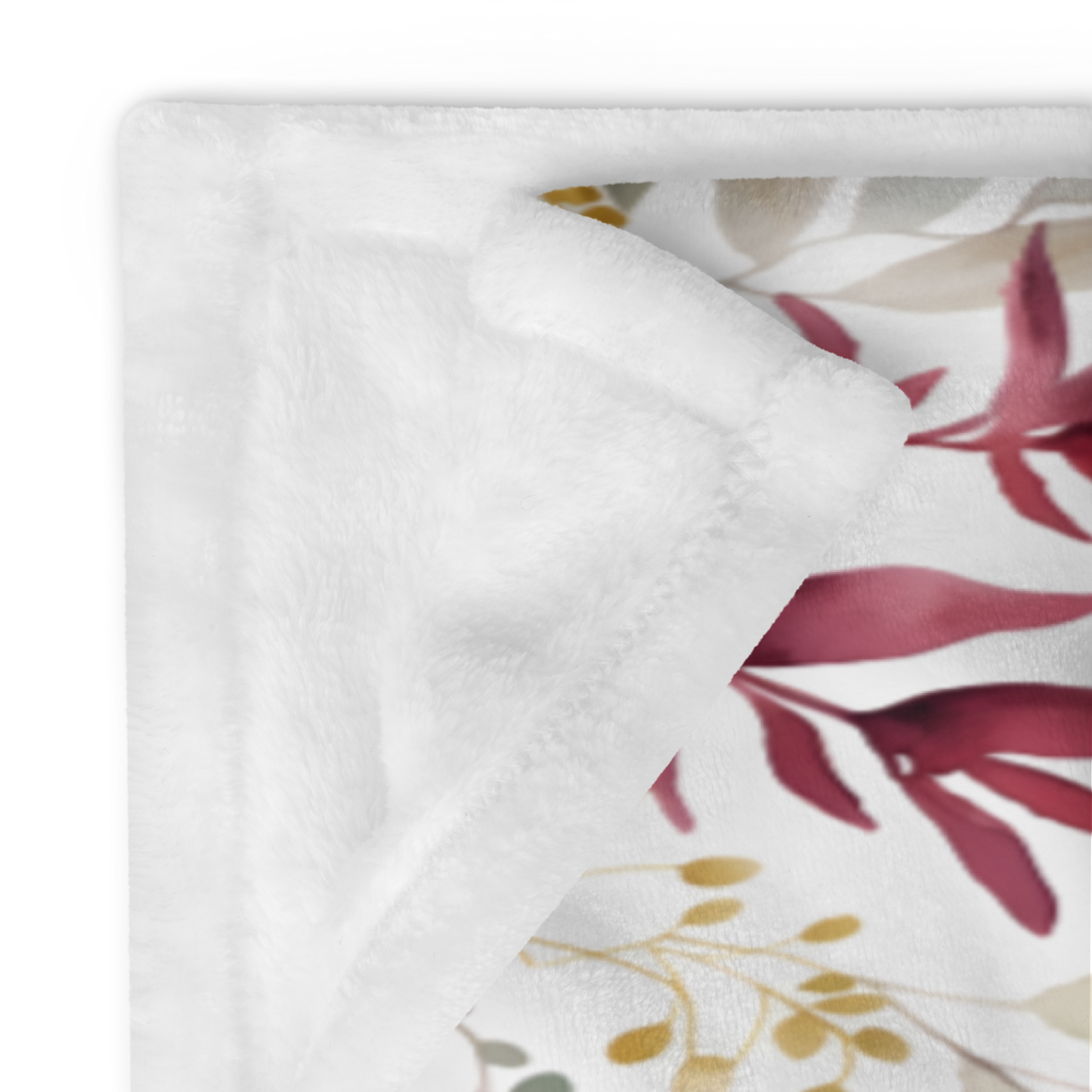 Watercolour Floral Pattern Beautiful Throw Blanket