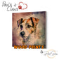 Russell Dog Watercolor (d) Wood Prints