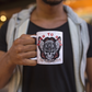 Born To Ride! But First, Coffee!  White 11oz Ceramic Mug